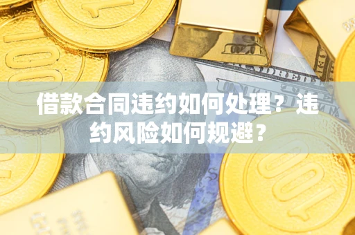 武汉借款合同违约如何处理？违约风险如何规避？