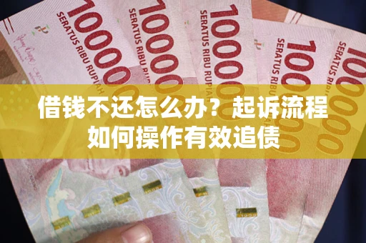 武汉借钱不还怎么办？起诉流程如何操作有效追债
