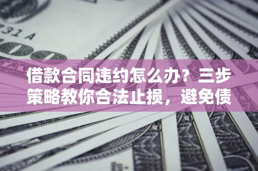 武汉借款合同违约怎么办？三步策略教你合法止损，避免债务危机升级